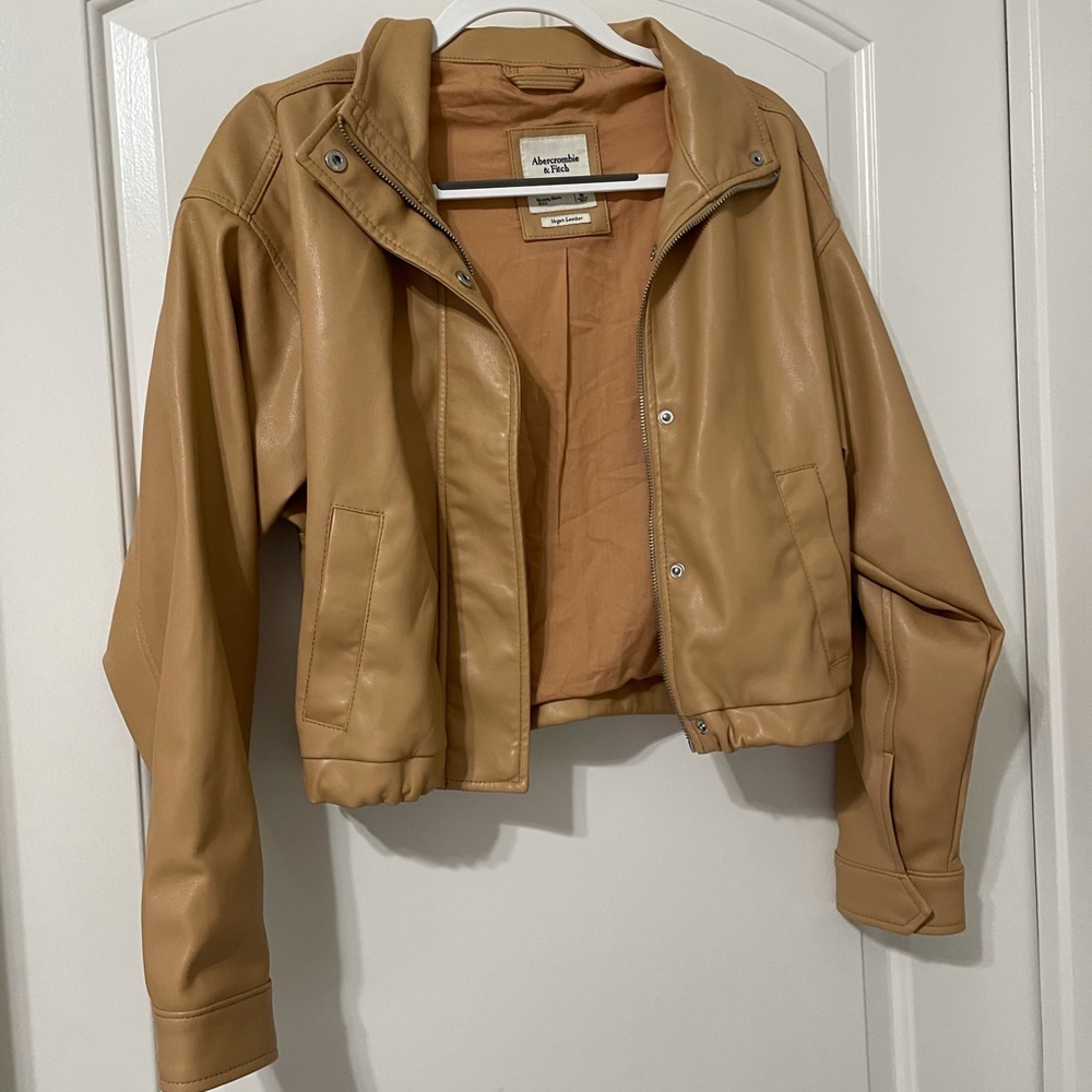 A&F Vegan Leather Jacket